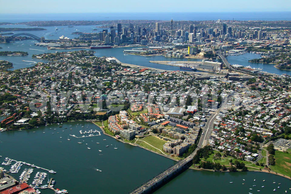 Aerial Image of Rozelle and Balmain