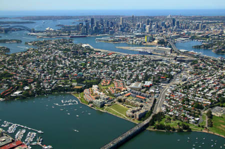 Aerial Image of ROZELLE AND BALMAIN