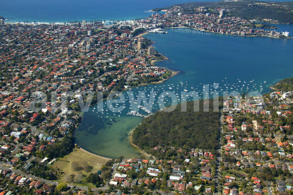 Aerial Image of Balgowlah to Manly Cove