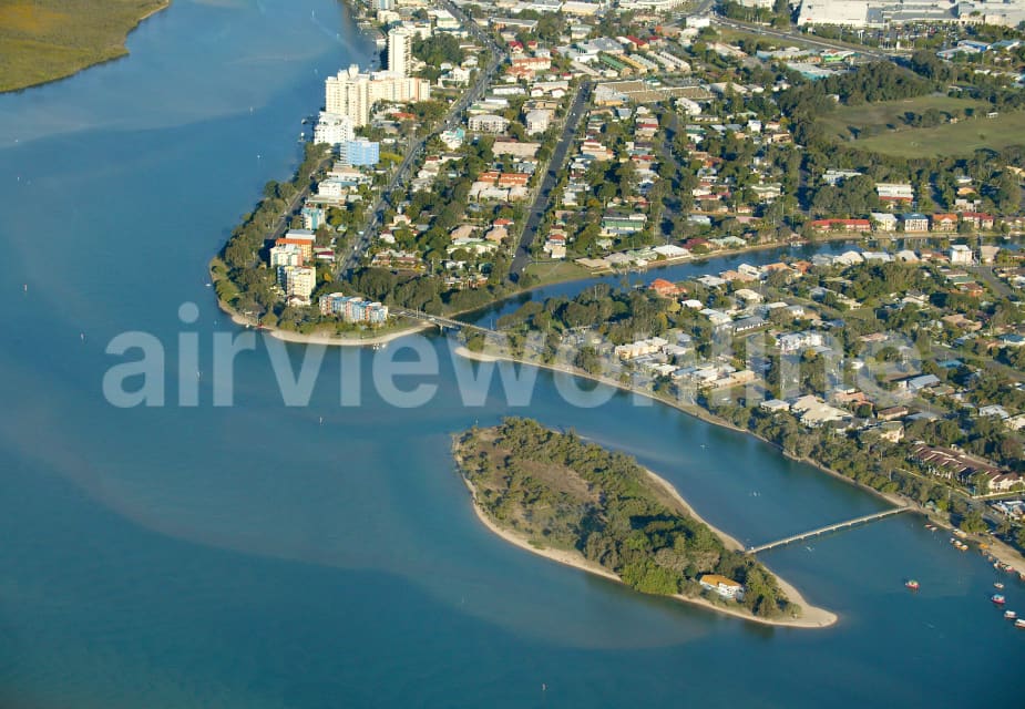 Aerial Image of Chambers Island and Picnic Point
