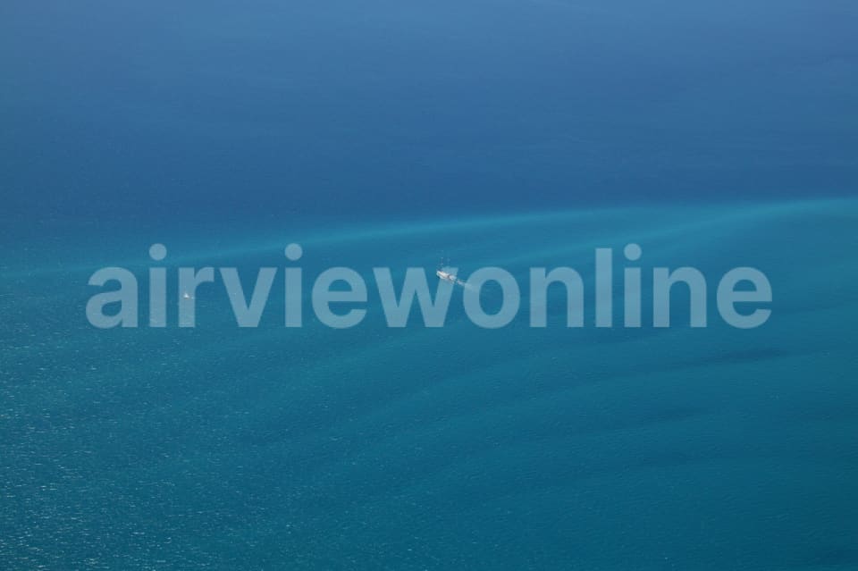Aerial Image of Whitsundays cruising