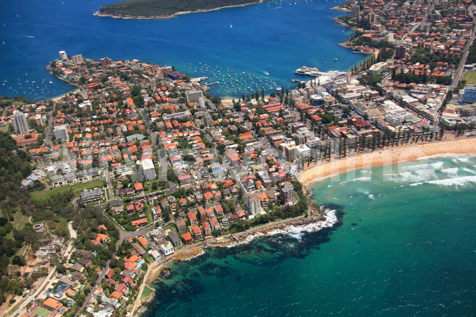 Aerial Image of Manly  Beach and south Manly