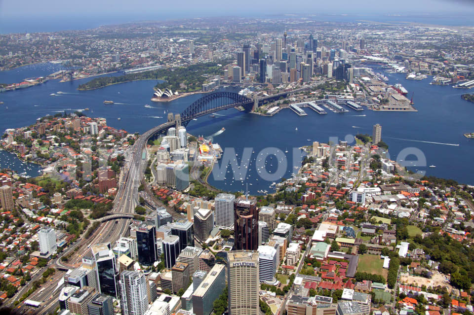 Aerial Image of North Sydney and Sydney Harbour