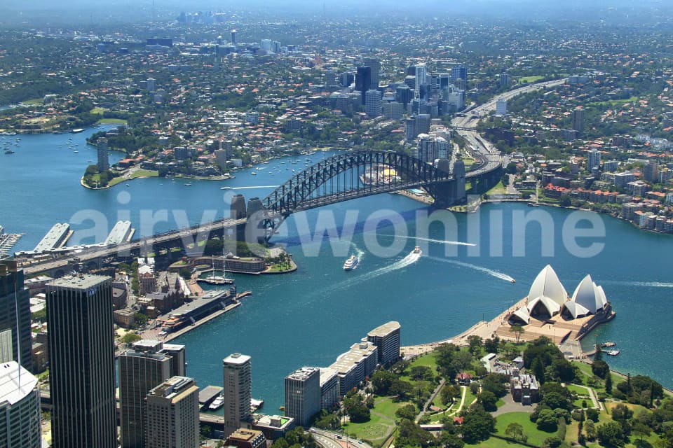 Aerial Image of North Sydney from Circular Quay