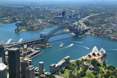 Aerial Image of NORTH SYDNEY FROM CIRCULAR QUAY