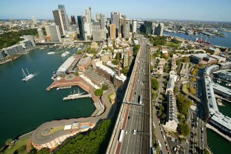 Aerial Image of THE ROCKS AND SYDNEY CBD