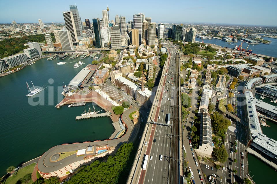 Aerial Image of The Rocks and Sydney CBD