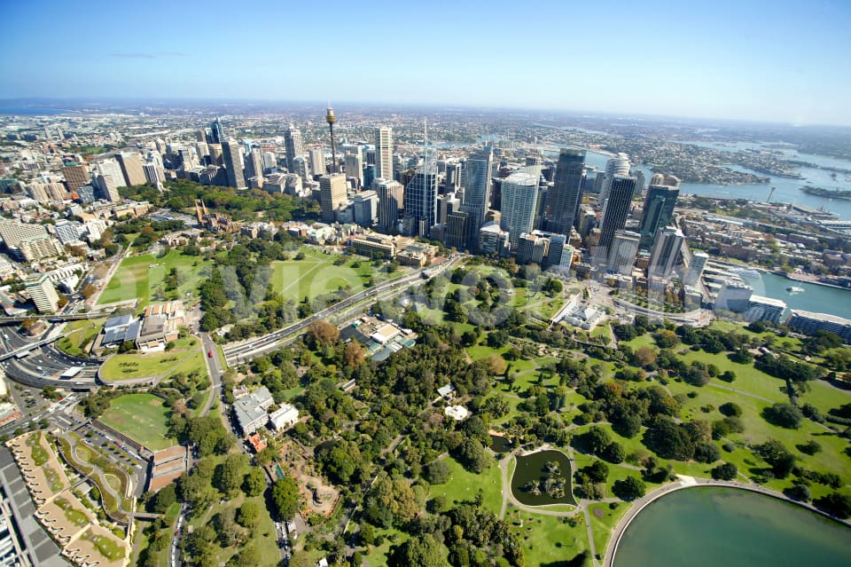 Aerial Image of Royal Botanic Gardens Sydney