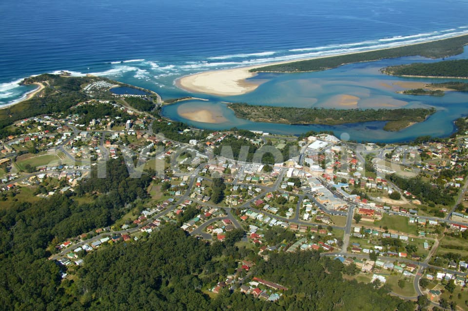 Aerial Image of Nambucca Heads and River