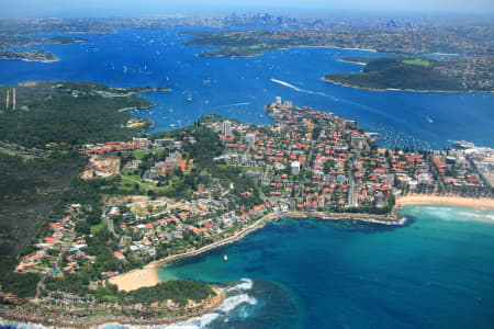 Aerial Image of SHELLY BEACH MANLY TO SYDNEY HARBOUR