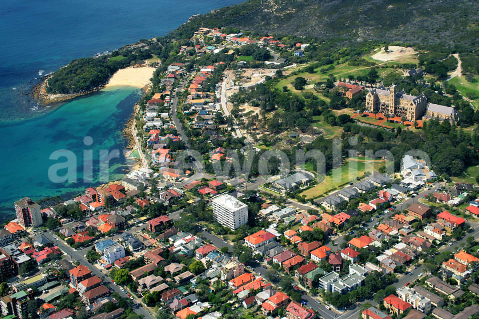 Aerial Image of Manly and Shelly Beach