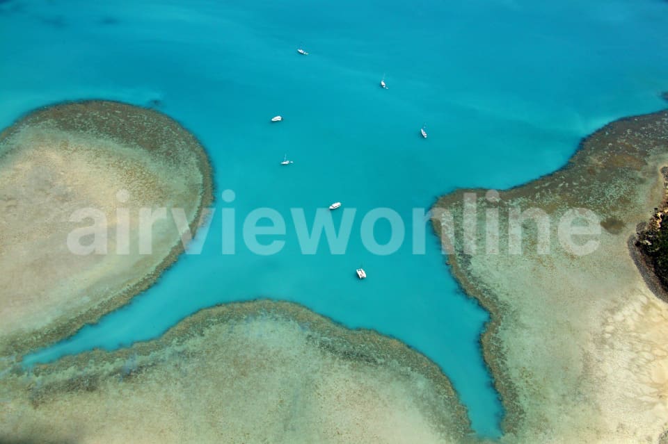 Aerial Image of Whitsunday Island reef