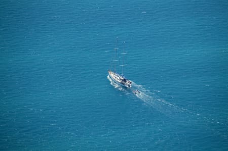 Aerial Image of YACHT IN THE WHITSUNDAYS