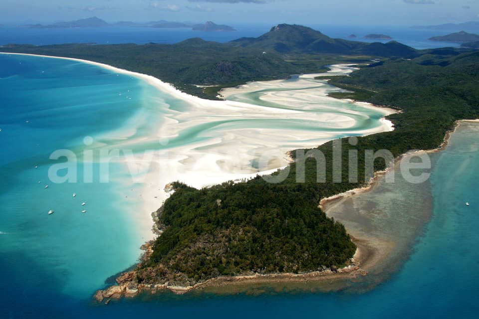 Aerial Image of Whitehaven Beach, Whitsundays, Queensland