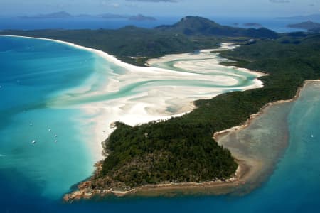 Aerial Image of WHITEHAVEN BEACH, WHITSUNDAYS, QUEENSLAND