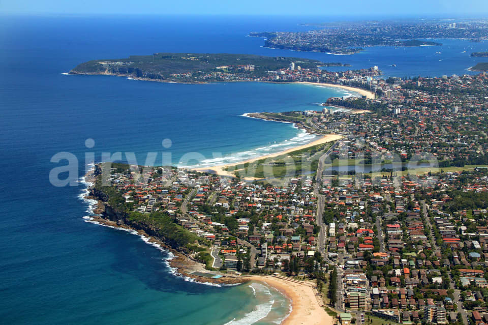 Aerial Image of Dee Why Head and North Curl Curl