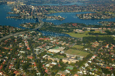Aerial Image of HUNTERS HILL AND HUNTLEYS COVE