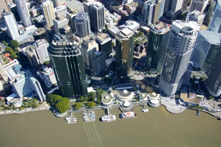 Aerial Image of BRISBANE RIVER HIGHRISES