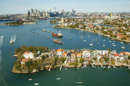 Aerial Image of BIRCHGROVE TO SYDNEY CITY