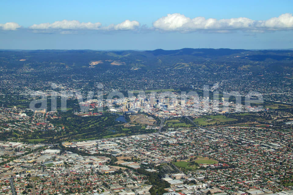 Aerial Image of Torrensville to Adelaide CBD