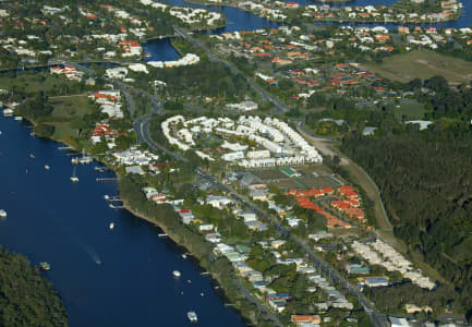 Aerial Image of NOOSA RIVER AND NOOSAVILLE