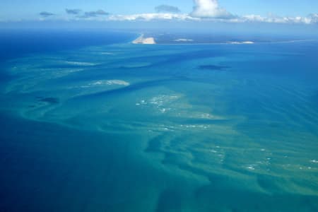 Aerial Image of CORAL SEA, FRASER ISLAND