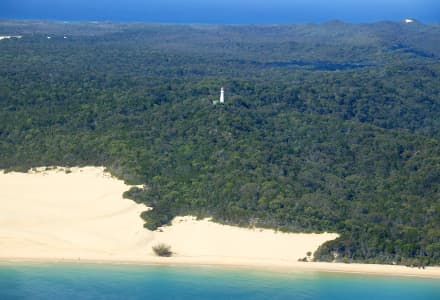 Aerial Image of SANDY CAPE LIGHTHOUSE, FRASER ISLAND QLD
