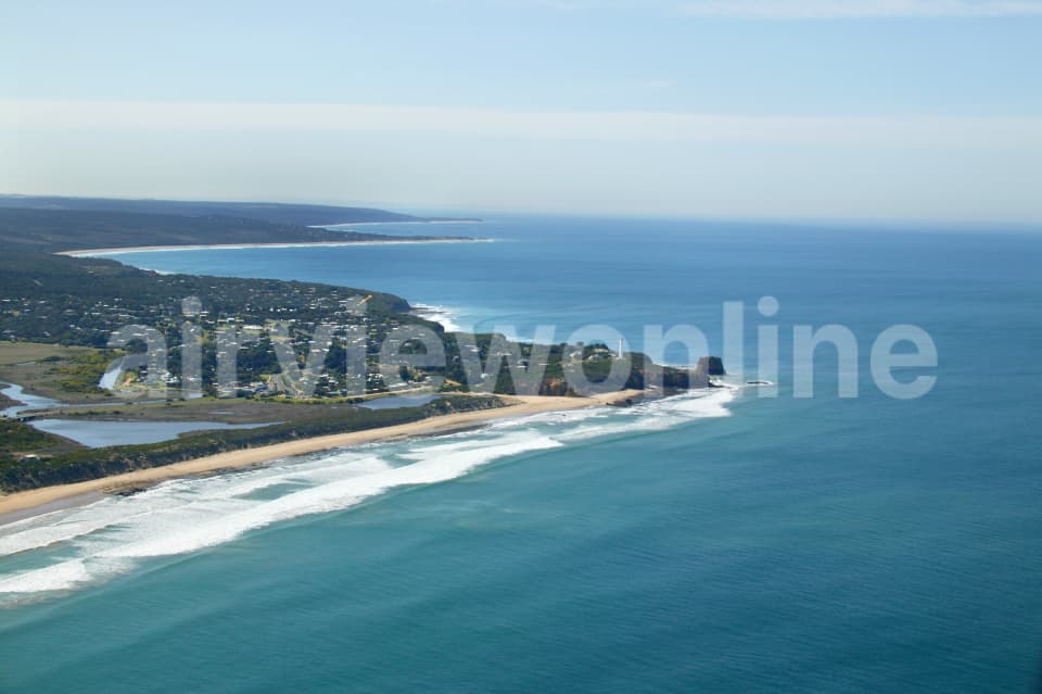 Aerial Image of Aireys Inlet and Split Point