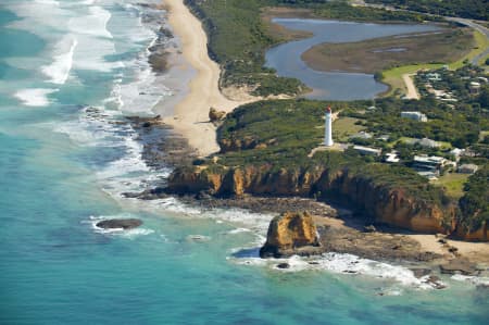 Aerial Image of AIREYS INLET AND SPLIT POINT LIGHTHOUSE, VICTORIA