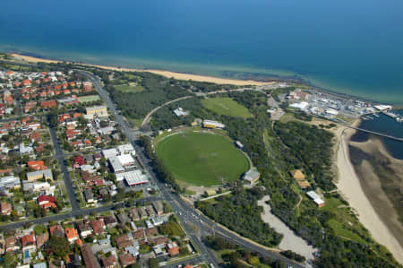 Aerial Image of SANDRINGHAM FOOTBALL GROUND.