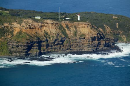 Aerial Image of CAPE SCHANCK LIGHTHOUSE.