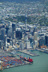 Aerial Image of SKYTOWER AND AUCKLAND CBD