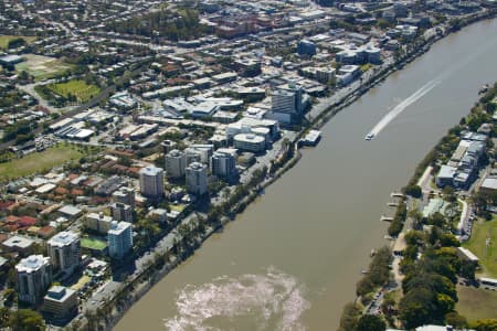 Aerial Image of RIVER CAT ON BRISBANE RIVER