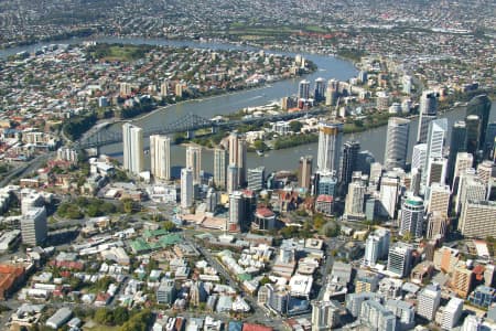 Aerial Image of BRISBANE CBD AND STORY BRIDGE