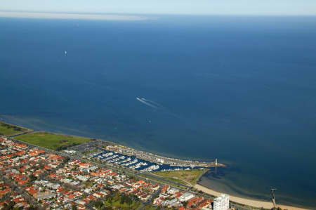 Aerial Image of ST KILDA MARINA AND PORT PHILLIP