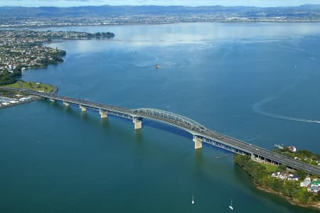 Aerial Image of AUCKLAND HARBOUR BRIDGE