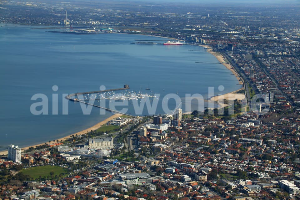 Aerial Image of St Kilda to Port Melbourne