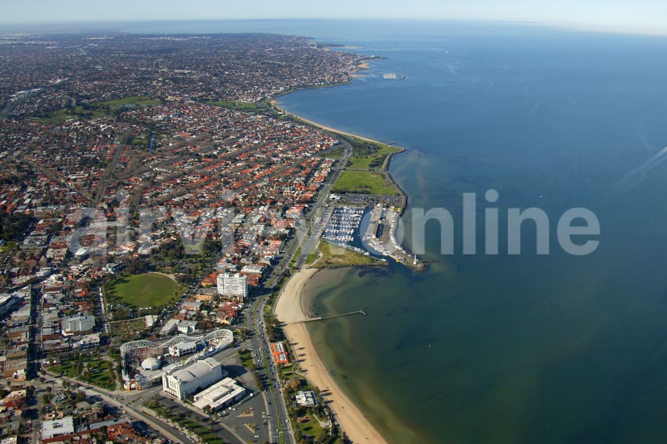 Aerial Image of St Kilda and Elwood Looking South