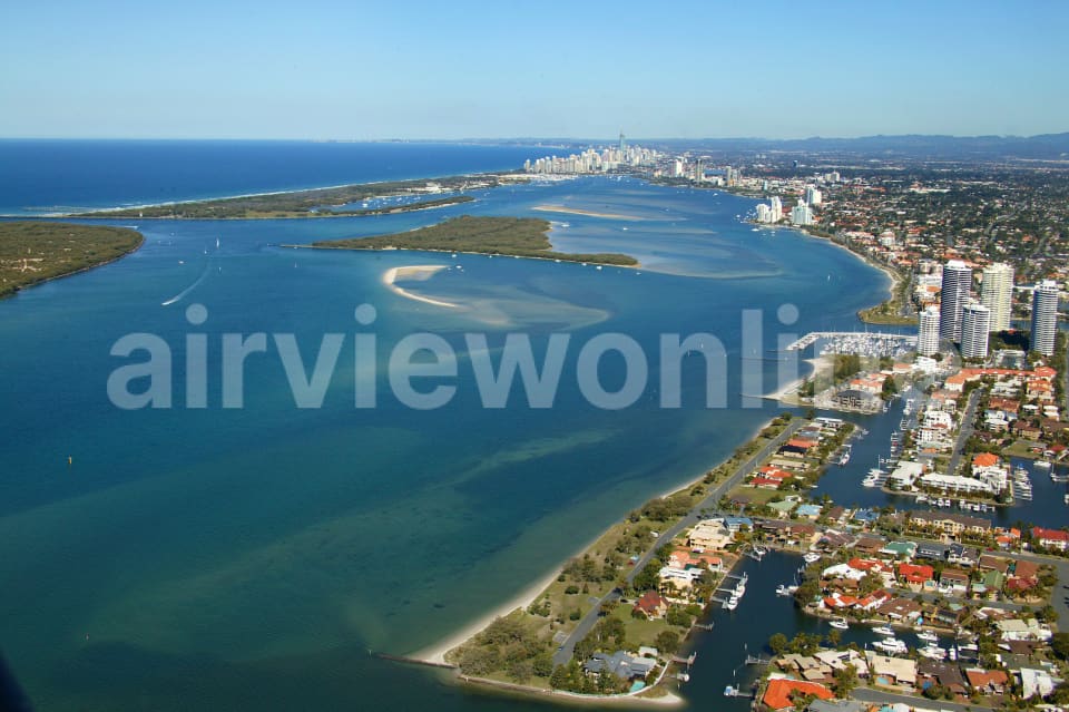 Aerial Image of Runaway Bay to Surfers Paradise