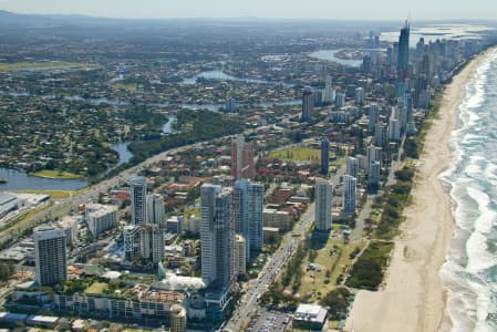 Aerial Image of BURLEIGH HEADS