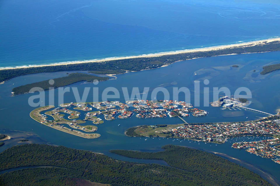 Aerial Image of Sovereign Islands and Paradise Point