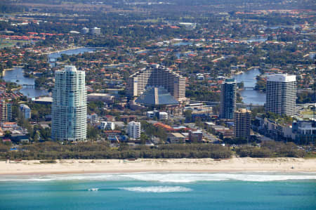 Aerial Image of JUPITERS CASINO BROADBEACH.