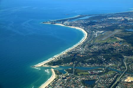 Aerial Image of CURRUMBIN TO COOLANGATTA.