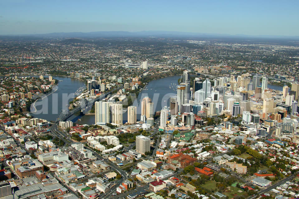 Aerial Image of Fortitude Valley and Kangaroo Point