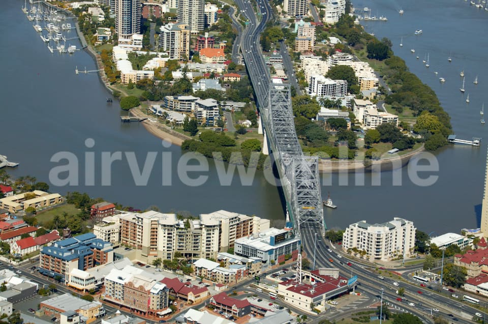Aerial Image of Story Bridge and Kangaroo Point