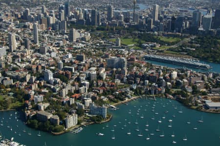 Aerial Image of ELIAZBETH BAY, SYDNEY