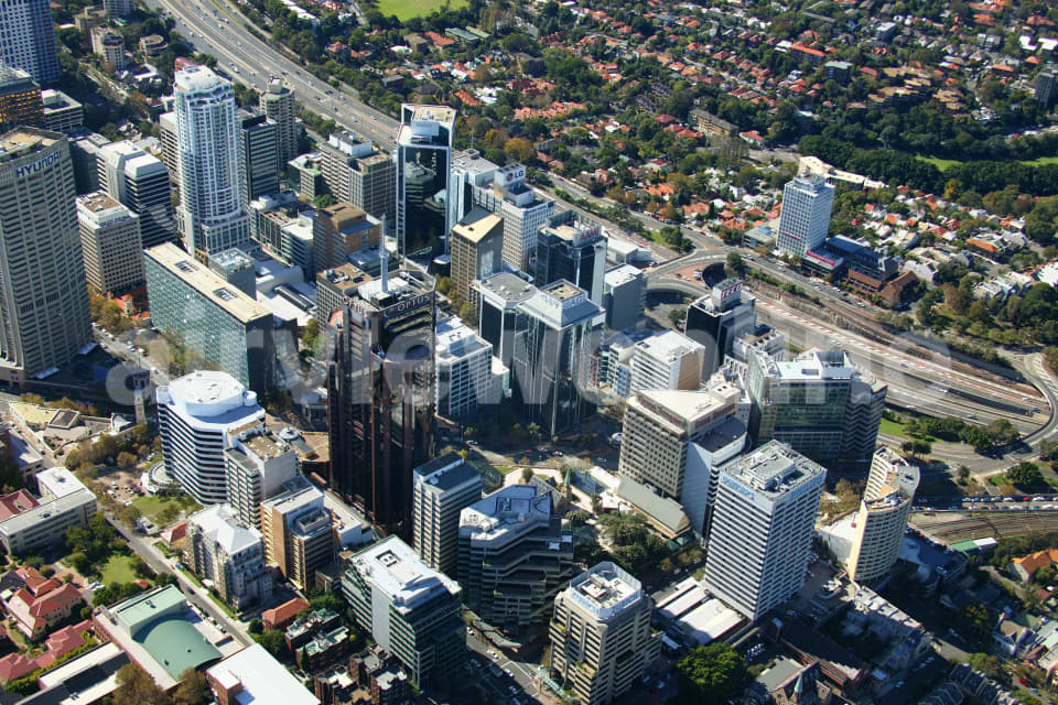 Aerial Image of North Sydney from above
