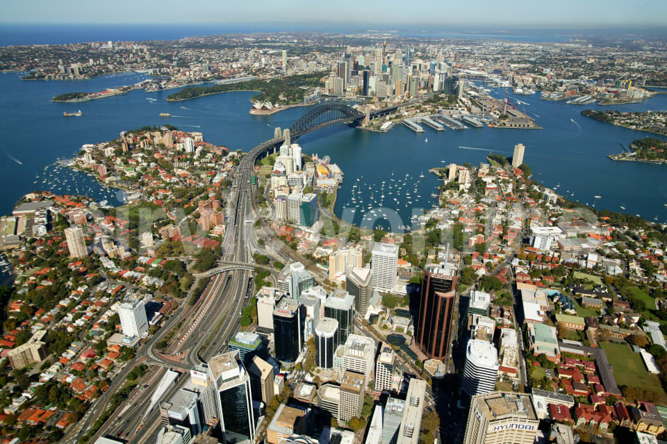 Aerial Image of North Sydney and Milsons Point