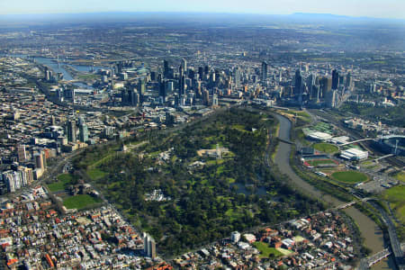 Aerial Image of ROYAL BOTANIC GARDENS MELBOURNE, VICTORIA