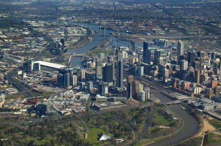 Aerial Image of SOUTHBANK MELBOURNE.